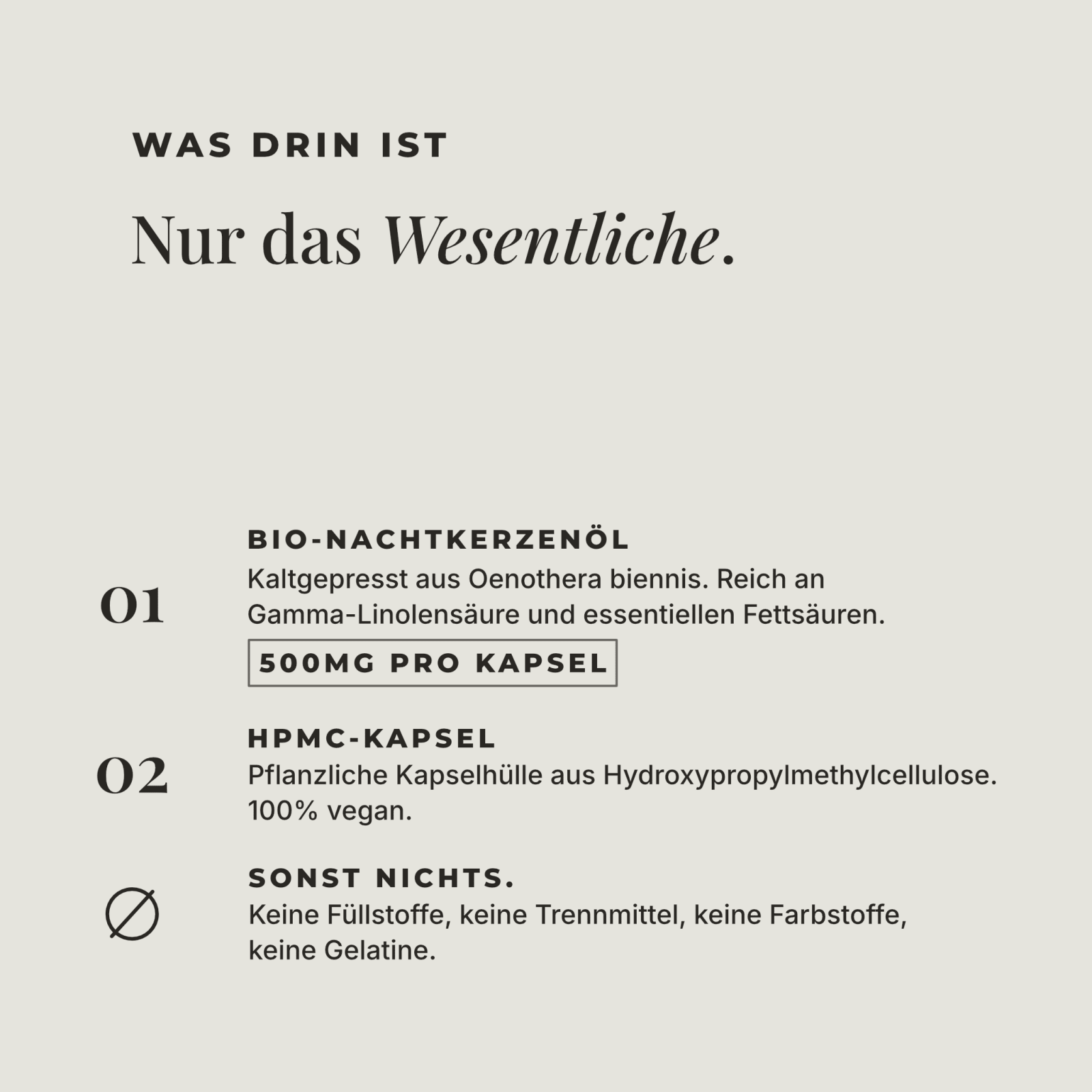 Bio Nachtkerzenöl Kapseln | 180 Kapseln - Heros Health
