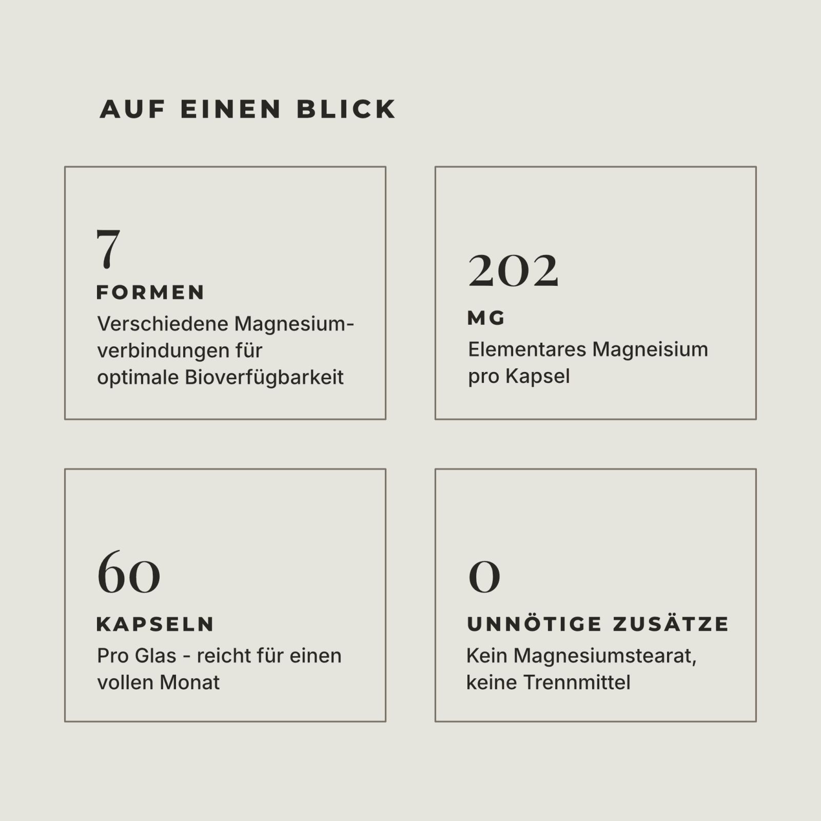 Magnesium Kapseln | 7 Komplex | 60 Kapseln - Heros Health