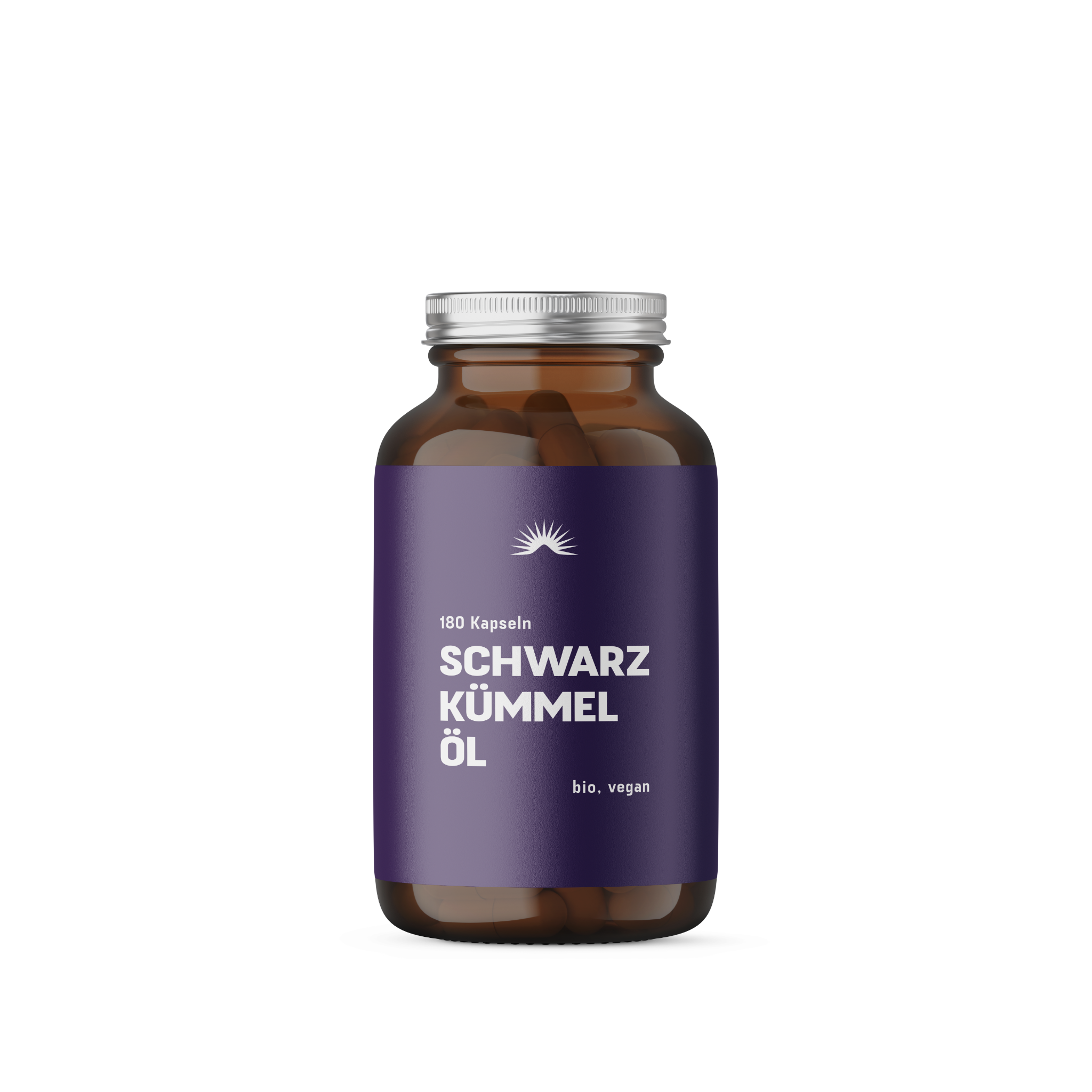 Bio Schwarzkümmelöl Kapseln 180 Kapseln im Braunglas – Heros Health