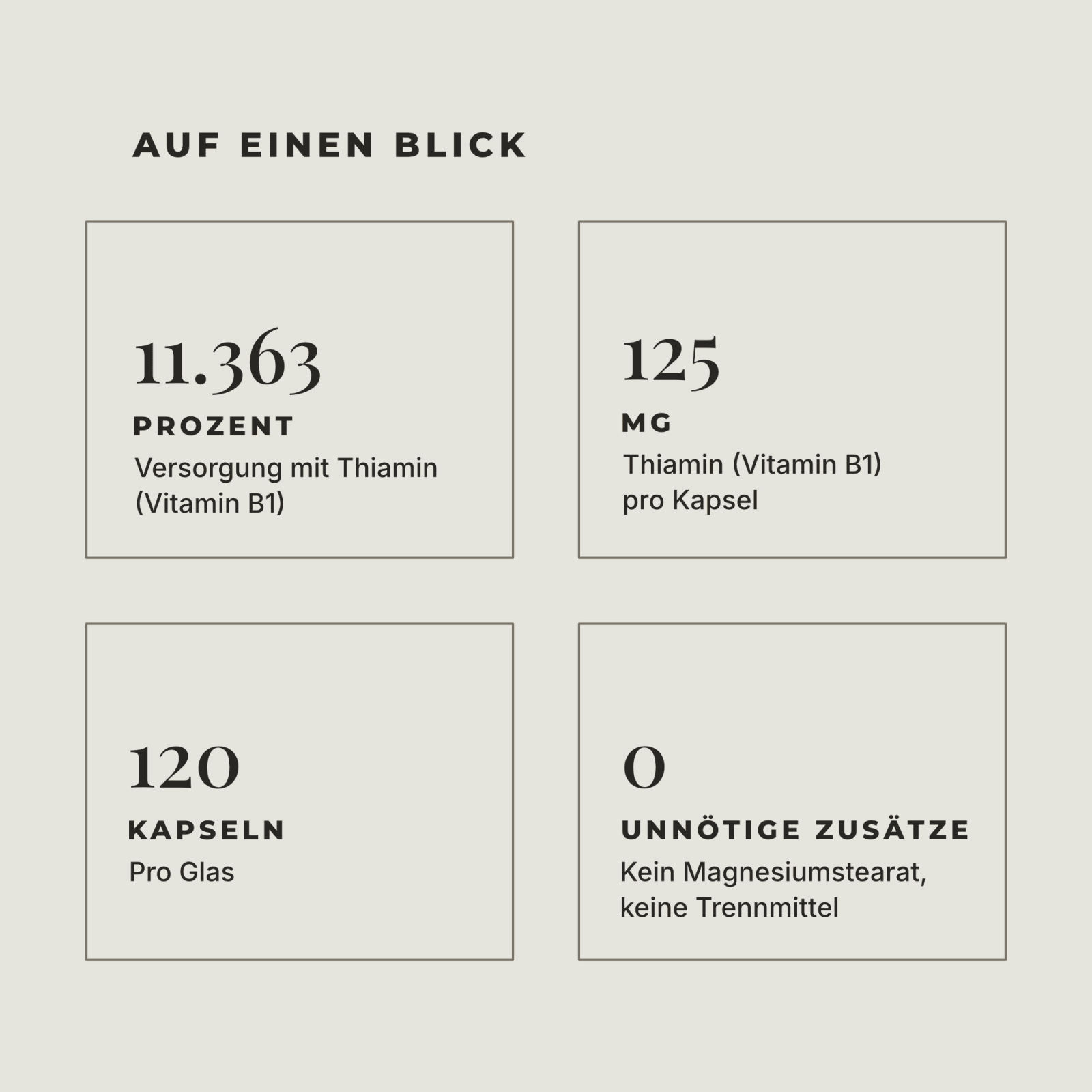 Vitamin B1 Kapseln | 120 Kapseln - Heros Health